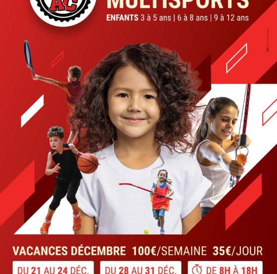 Affiche stages vacances décembre 2020 KidZ'Ac Toulouse