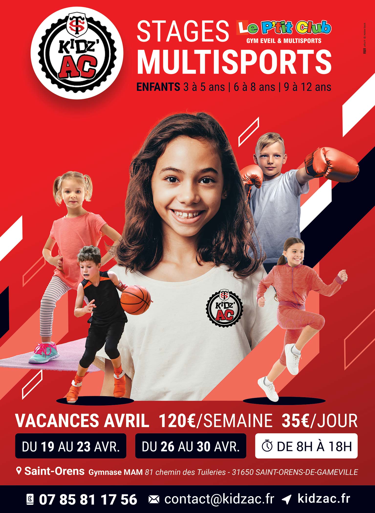 2102-LPC-AVR-WEB-1500px-ST-ORENS Affiche stages vacances avril 2021 KidZ'Ac Saint-Orens