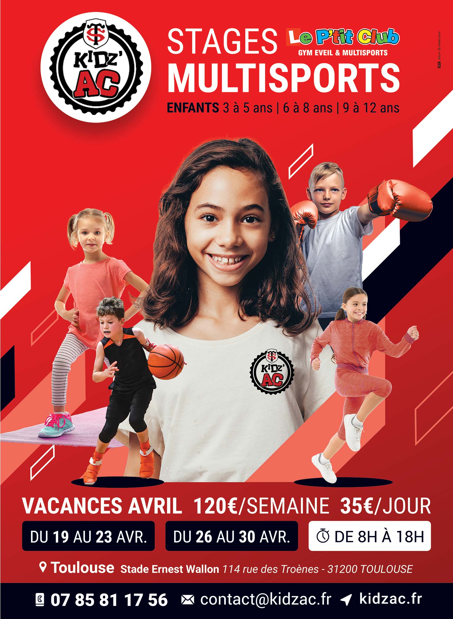 2102-LPC-AVR-WEB-1500px-TOULOUSE Affiche stages vacances avril 2021 KidZ'Ac Toulouse