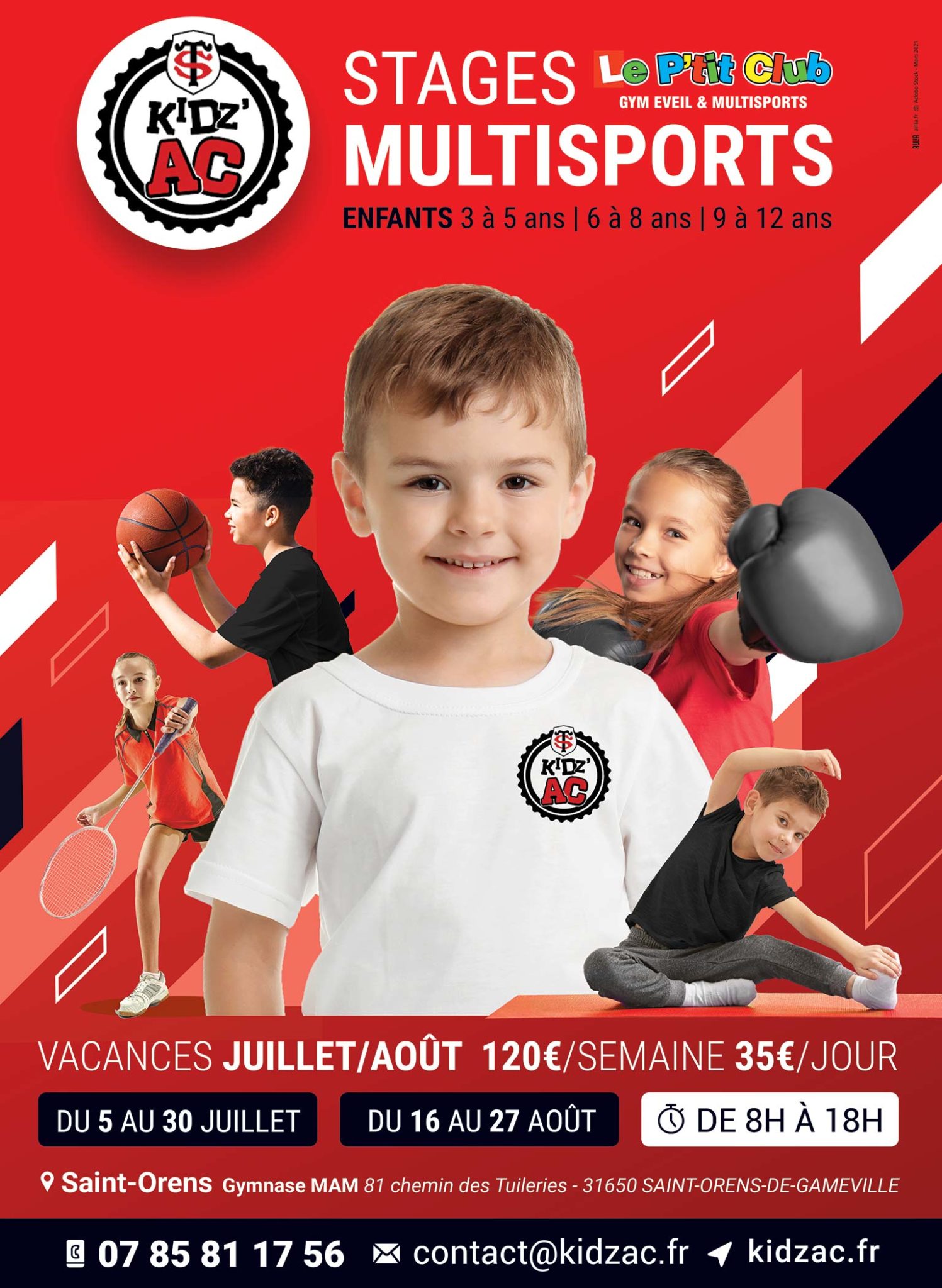 2102-LPC-AVR-WEB-1500px-ST-ORENS Affiche stages vacances été 2021 KidZ'Ac Saint-Orens