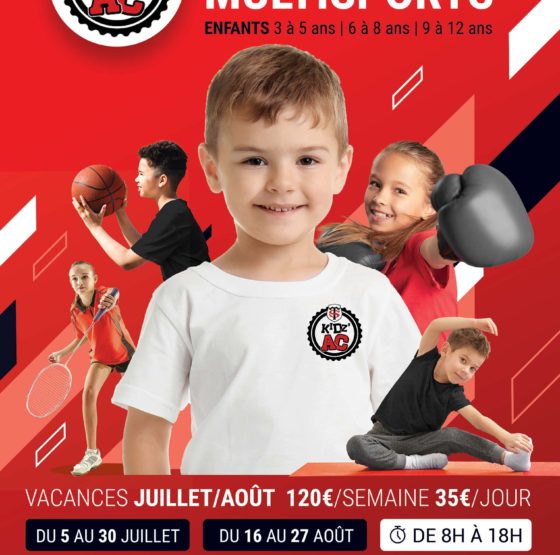 Affiche stages vacances été 2021 KidZ'Ac Toulouse Saint-Orens