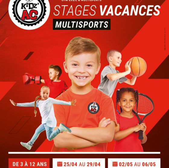 Affiche stages vacances Pâques 2022 KidZ'Ac