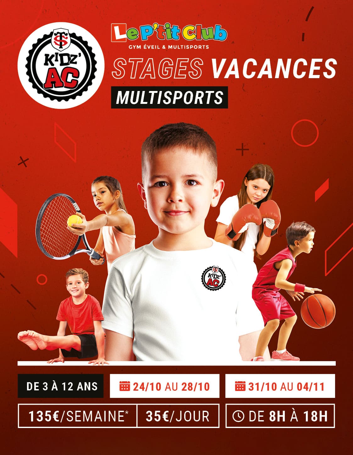 Affiche stages vacances Toussaint 2022 KidZ'Ac