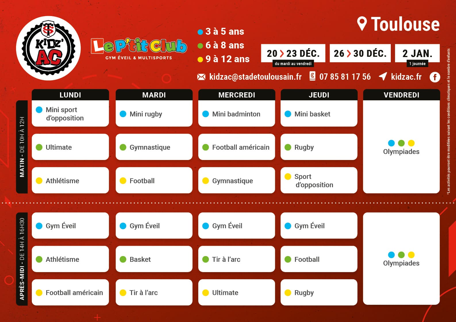 KID-noel-tou-planning-1500px Planning stages vacances Noël 2022 KidZ'Ac Toulouse