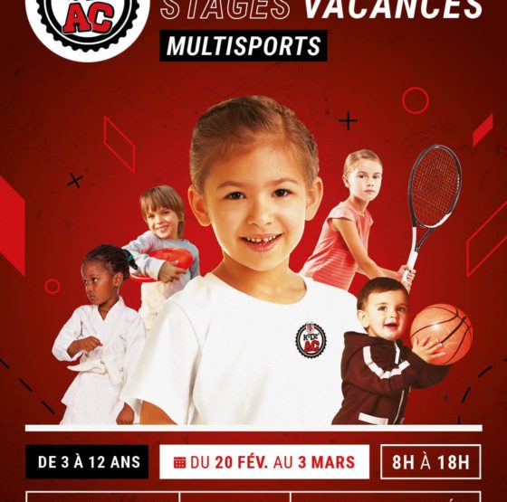 Affiche stages vacances hiver 2023 KidZ'Ac Toulouse