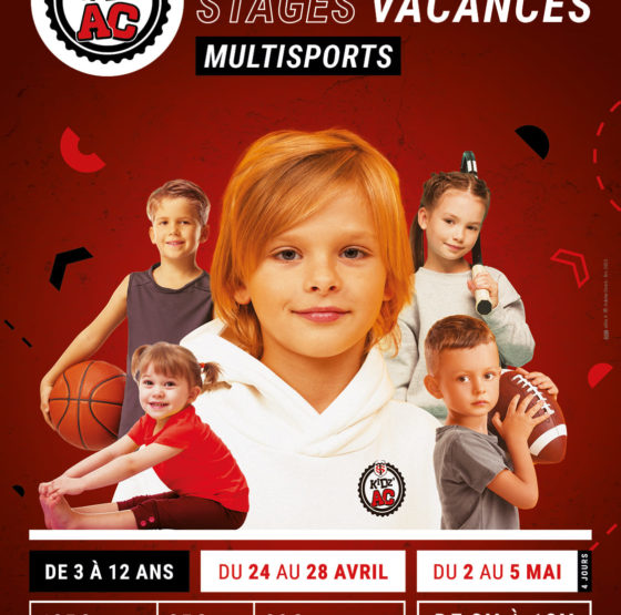 Affiche stages vacances Pâques 2023 KidZ'Ac Toulouse